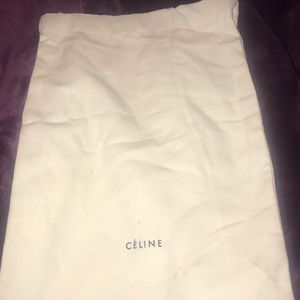 Authentic white Celine handbag designer duster bag